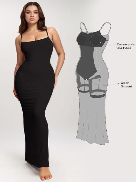 Basic Bae Built-In Shapewear Sleeveless Maxi Dress - Serenitylovefashions LLC