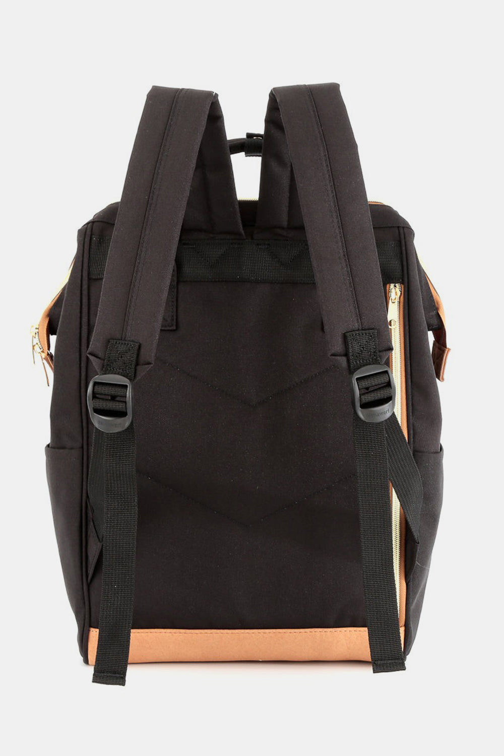 Himawari Contrast Waterproof Canvas Backpack Bag with Side Pockets - Serenitylovefashions LLC