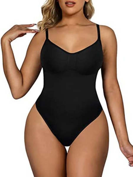 Seamless Shapewear Bodysuit with Tummy Control - Serenitylovefashions LLC