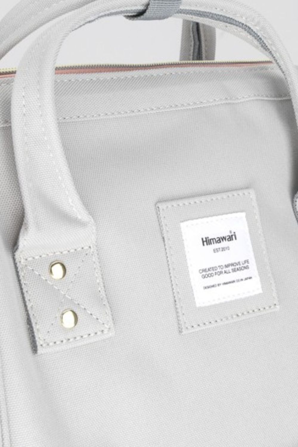 Himawari Contrast Waterproof Canvas Backpack Bag with Side Pockets - Serenitylovefashions LLC