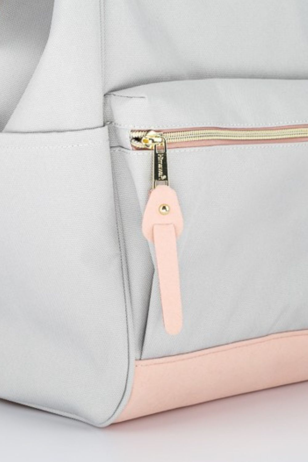 Himawari Contrast Waterproof Canvas Backpack Bag with Side Pockets - Serenitylovefashions LLC