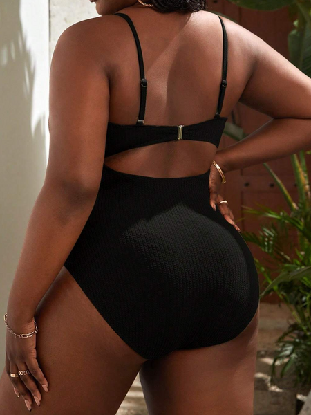 Women's Twist Front Cut Out Swimsuit - Serenitylovefashions LLC