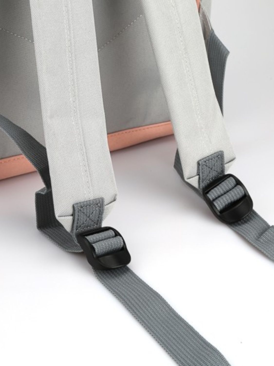 Himawari Contrast Waterproof Canvas Backpack Bag with Side Pockets - Serenitylovefashions LLC