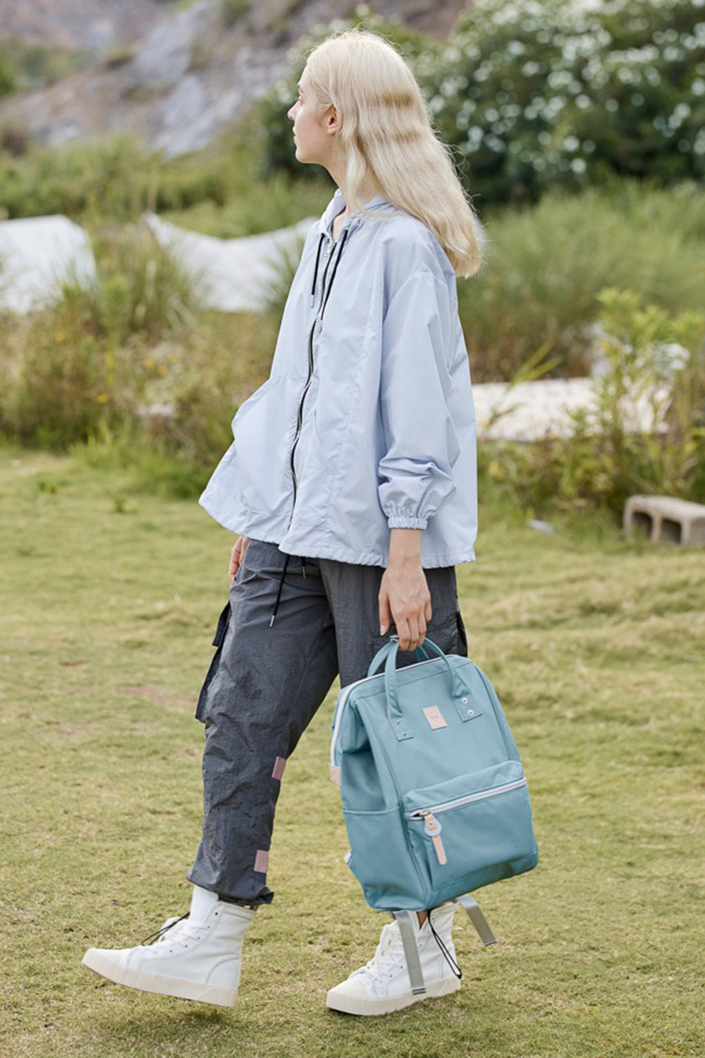 Himawari Water Resistant Canvas Backpack Bag with Side Pockets - Serenitylovefashions LLC