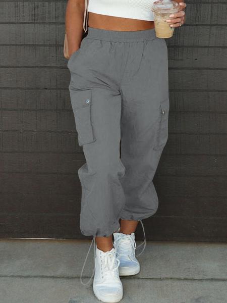 Drawstring Elastic Waist Pants with Pockets - Serenitylovefashions LLC