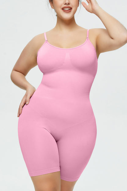 Full Size Spaghetti Strap Shaping Romper - Serenitylovefashions LLC