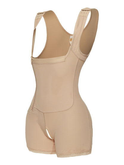 Full Size Side Zip Up Wide Strap Shapewear - Serenitylovefashions LLC