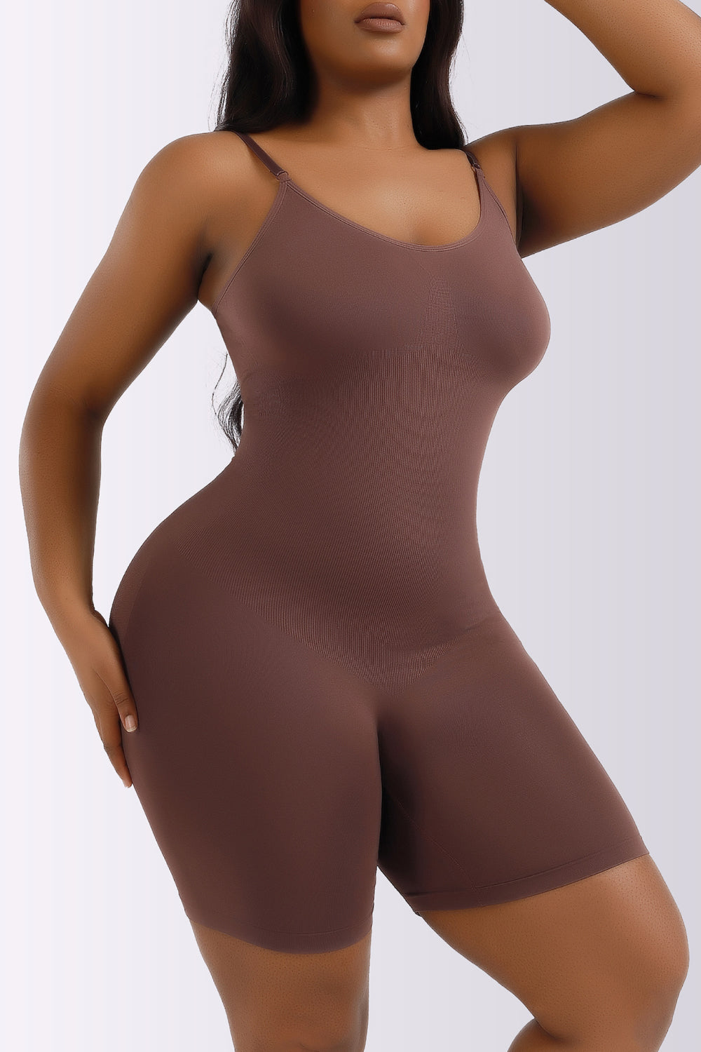 Full Size Spaghetti Strap Shaping Romper - Serenitylovefashions LLC
