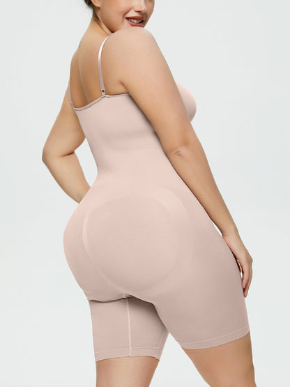 Full Size Spaghetti Strap Shaping Romper - Serenitylovefashions LLC