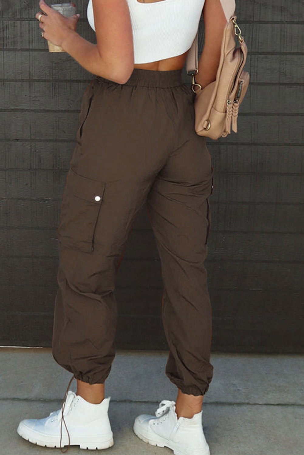 Drawstring Elastic Waist Pants with Pockets - Serenitylovefashions LLC