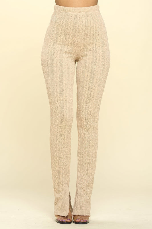 Knit High Rise Leggings - Serenitylovefashions LLC