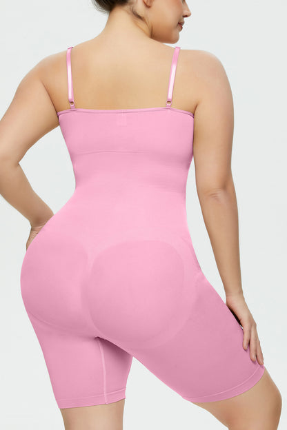 Full Size Spaghetti Strap Shaping Romper - Serenitylovefashions LLC