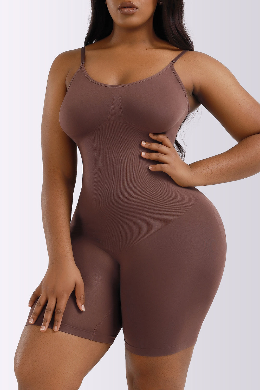 Full Size Spaghetti Strap Shaping Romper - Serenitylovefashions LLC